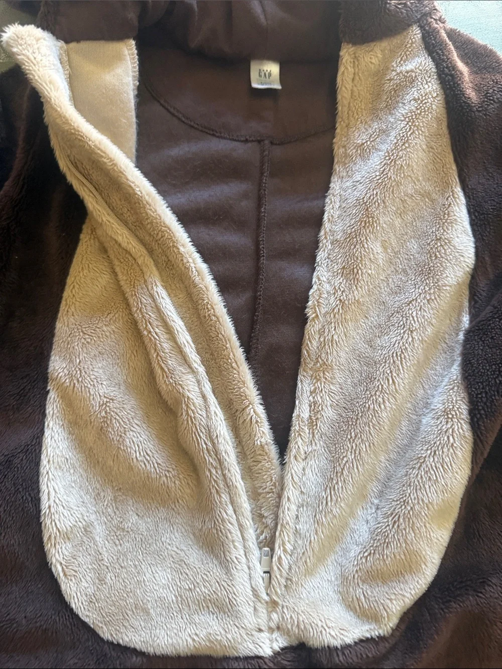 baby GAP 🐒 BROWN & CREAM MONKEY 🐒 BODYSUIT TODDLER 2YRS COSTUME 🌟EUC🌟